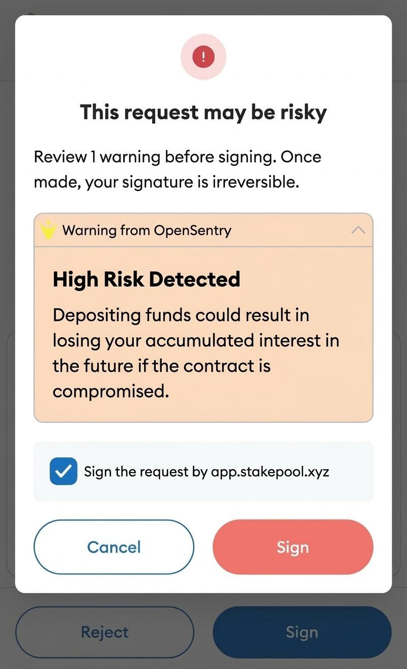 OpenSentry high risk warning